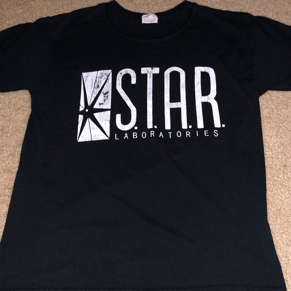 BOYS - S.T.A.R. Laboratories Black Tee Size Large